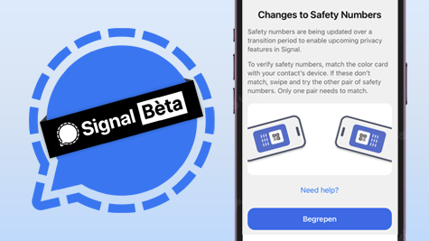 Signal update iOS: veiligheidsnummers worden vernieuwd