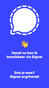 Signal status - Vanaf nu ben ik bereikbaar via Signal