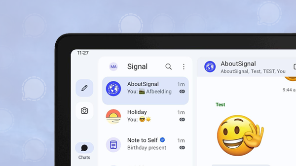 Sneak preview: Signal voor Android-tablets (eerste screenshots)