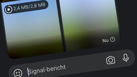 Signal update Android: nieuwe UI voor downloaden afbeeldingen en video’s