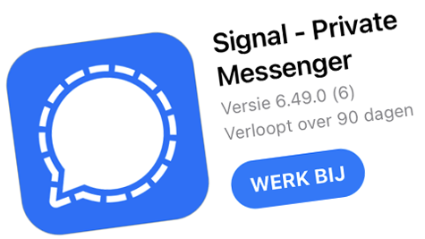 Signal update iOS: bug fixes en kleine aanpassingen