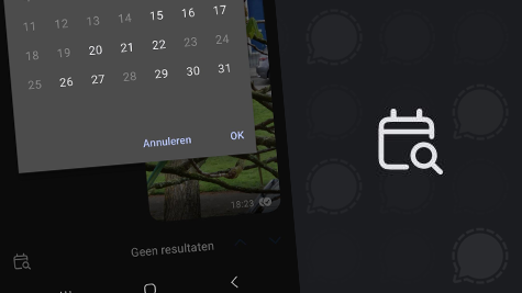 Signal update Android: direct naar datum springen in chats en groepen