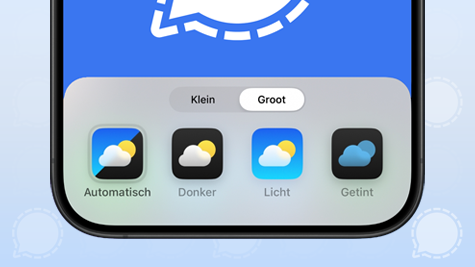 Signal update iOS: ondersteuning voor aanpassen Signal app-icoon in iOS 18