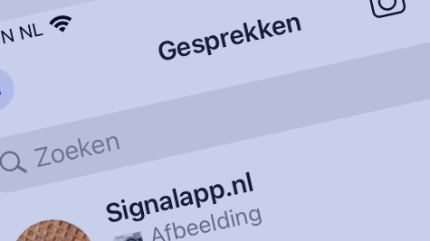 Signal App iOS iPhone Zoeken