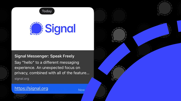 Signal update iOS: bug met doorsturen van linkvoorbeelden opgelost