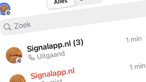 Signal update iOS: oproepen gegroepeerd en QR-code scannen met in-app camera
