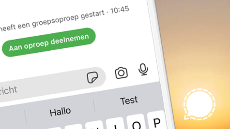 Signal update iOS: microfoon automatisch gedempt bij deelname grote groepsoproep