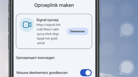 Signal update Android, iOS en Desktop: oproeplinks!