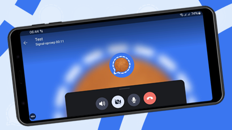 Signal update Android: videobellen in landschapsmodus