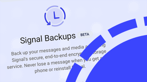 Signal update Android: verder gewerkt aan Signal back-ups