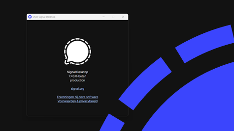 Signal Desktop update: kleine update met weinig nieuws