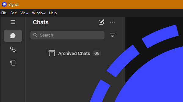 Signal Desktop update: verder gewerkt aan chatmappen