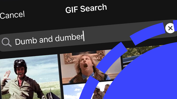 Signal update iOS: trending GIF’s bij GIF zoeken