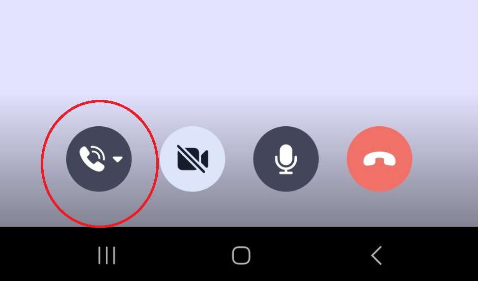 Screenshot Signal App Audio-uitvoer Wijzigen Signal-Oproep