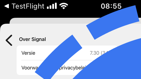 Signal update iOS: vooral technische verbeteringen